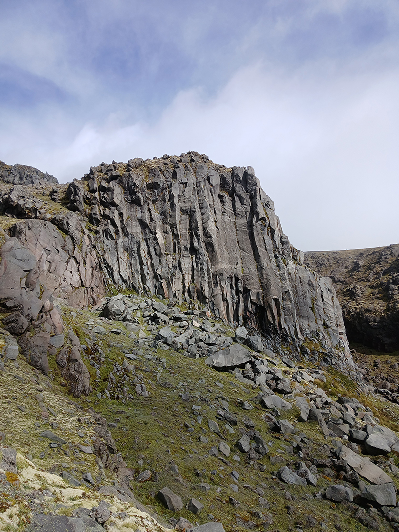 Basalt rock formation