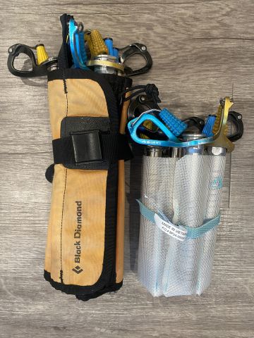 Ice screw case comparison